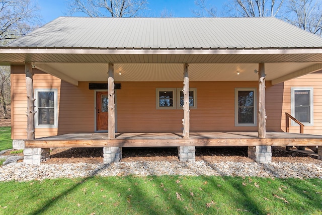 12112 Paw Paw Springs Rd, Arrington, TN 37014 - rear view of property with a porch