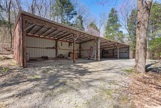 12112 Paw Paw Springs Rd, Arrington, TN 37014 - view of pole building featuring a detached carport