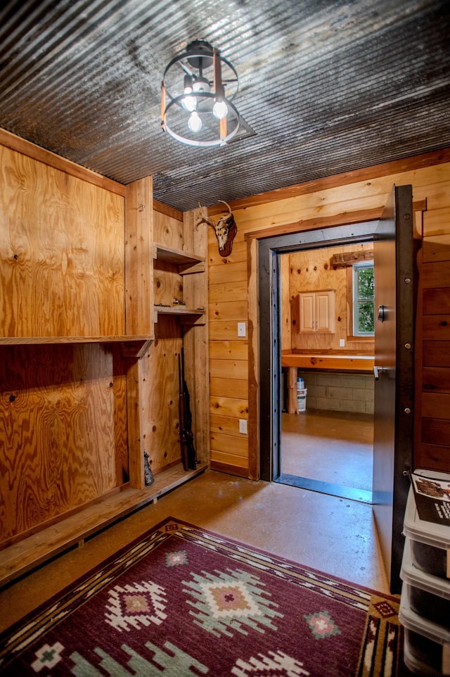12112 Paw Paw Springs Rd, Arrington, TN 37014 - interior space featuring wood walls