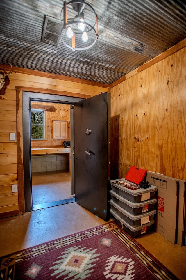 12112 Paw Paw Springs Rd, Arrington, TN 37014 - hall featuring wood walls