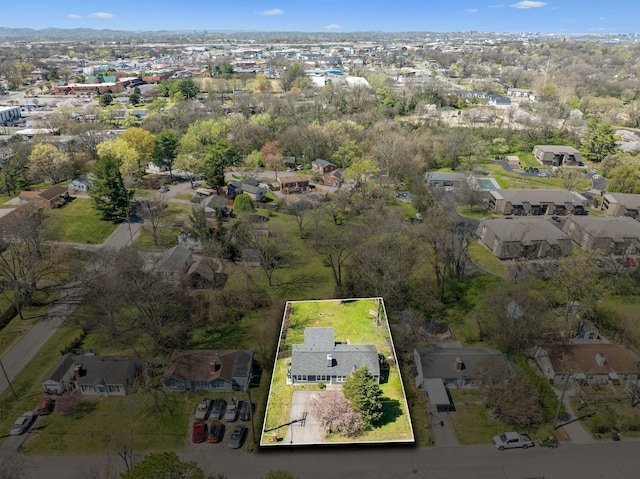 view of property location featuring nearby suburban area and property parcel outlined