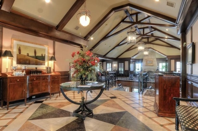 1395 Rozella Way, Gallatin, TN 37066 - interior space featuring visible vents and a chandelier