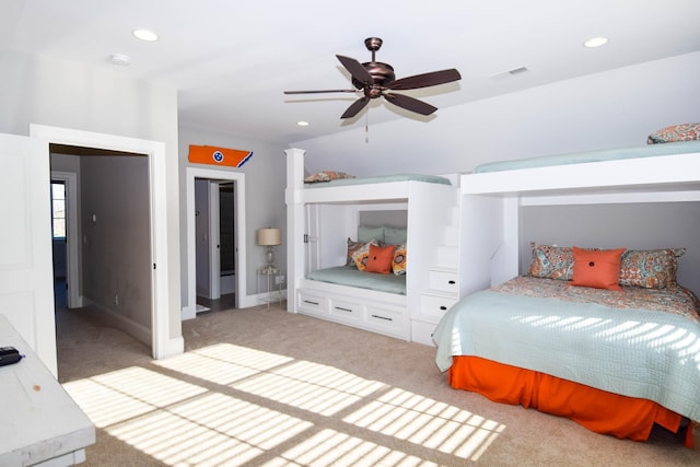 1395 Rozella Way, Gallatin, TN 37066 - bedroom featuring baseboards, visible vents, recessed lighting, and light carpet