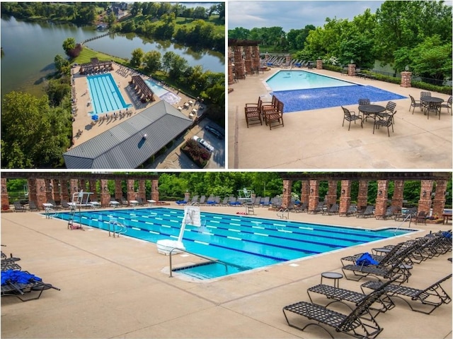 1395 Rozella Way, Gallatin, TN 37066 - pool featuring a patio, a water view, and fence