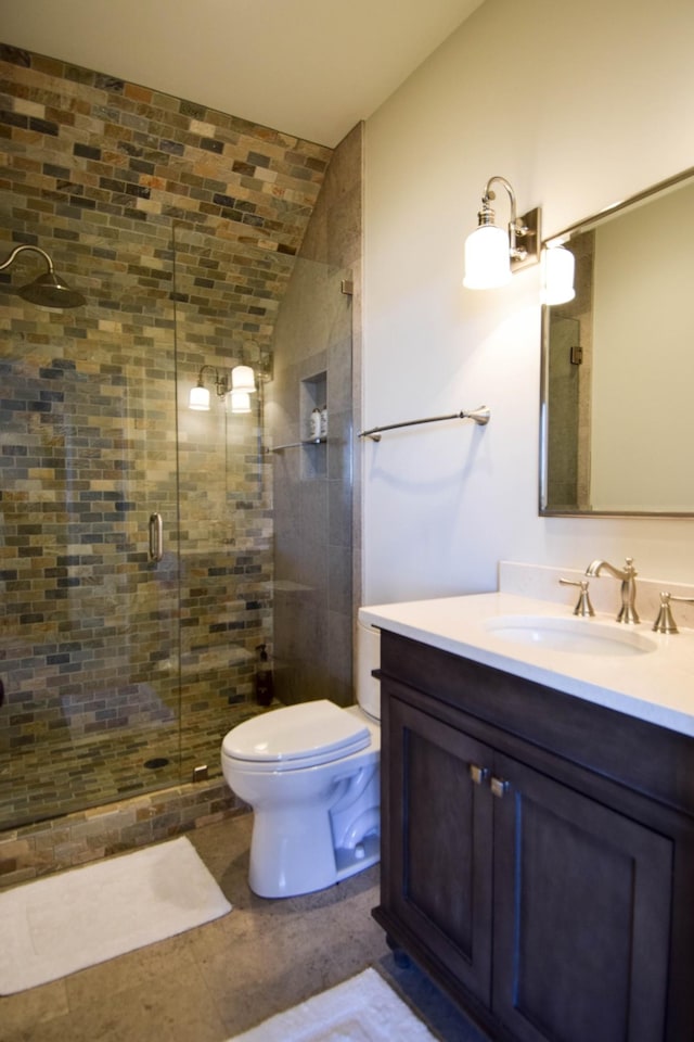 1395 Rozella Way, Gallatin, TN 37066 - full bathroom featuring vanity, toilet, and a shower stall