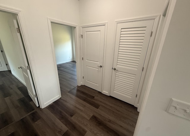 7022 Magnolia Ln, Nunnelly, TN 37137 - hall with dark wood-type flooring and baseboards