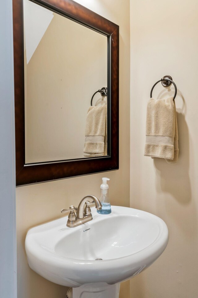 bathroom with a sink