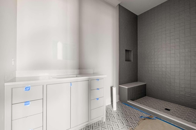 8115 Devens Dr, Brentwood, TN 37027 - full bathroom with vanity and a shower stall