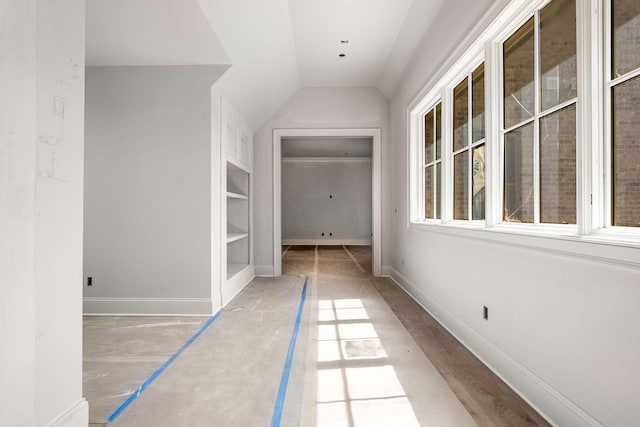 8115 Devens Dr, Brentwood, TN 37027 - hall with baseboards and lofted ceiling