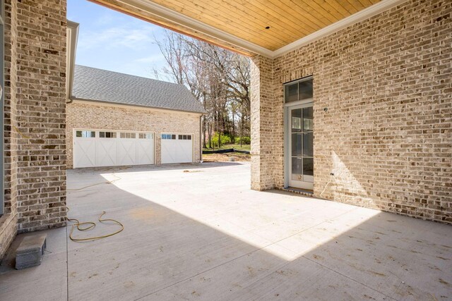 8115 Devens Dr, Brentwood, TN 37027 - view of patio / terrace with concrete driveway
