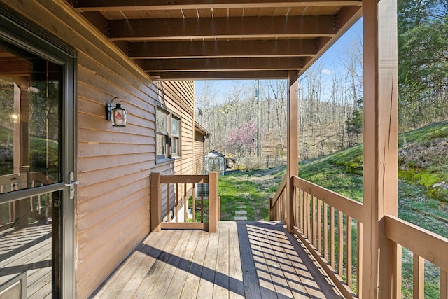 3755 Bear Hollow Rd, Joelton, TN 37080 - view of wooden terrace