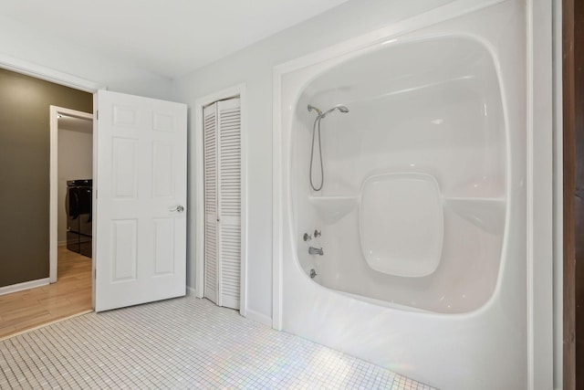3755 Bear Hollow Rd, Joelton, TN 37080 - full bath with tile patterned floors, baseboards, a closet, and bathing tub / shower combination