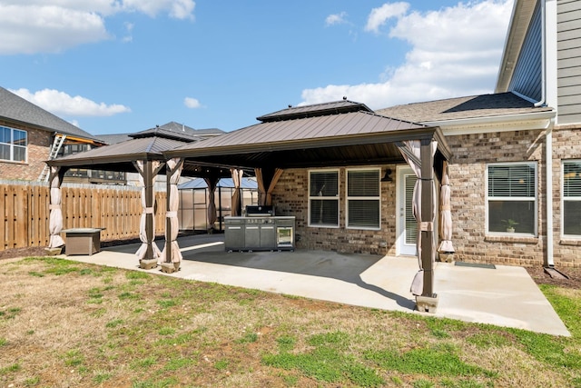 7403 Hemen Way, Fairview, TN 37062 - view of patio / terrace with fence and a gazebo