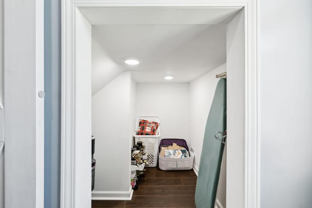 7403 Hemen Way, Fairview, TN 37062 - hall featuring dark wood finished floors and baseboards