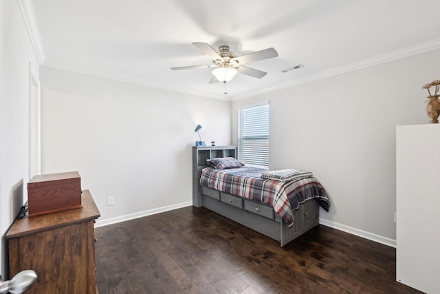 7403 Hemen Way, Fairview, TN 37062 - bedroom featuring visible vents, wood finished floors, and ornamental molding