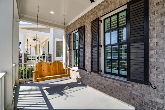 view of patio / terrace featuring a porch
