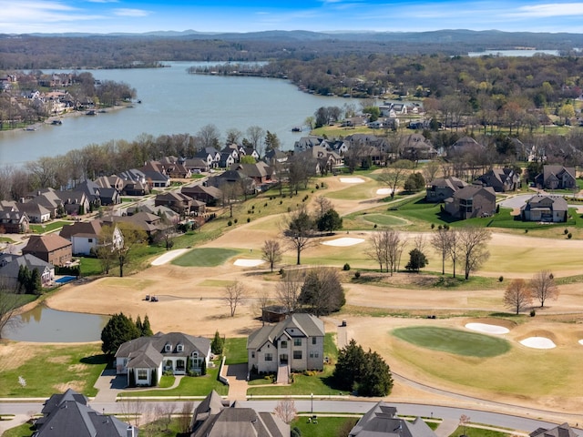 1428 Boardwalk Pl, Gallatin, TN 37066 - bird's eye view featuring golf course view, a water view, and a residential view