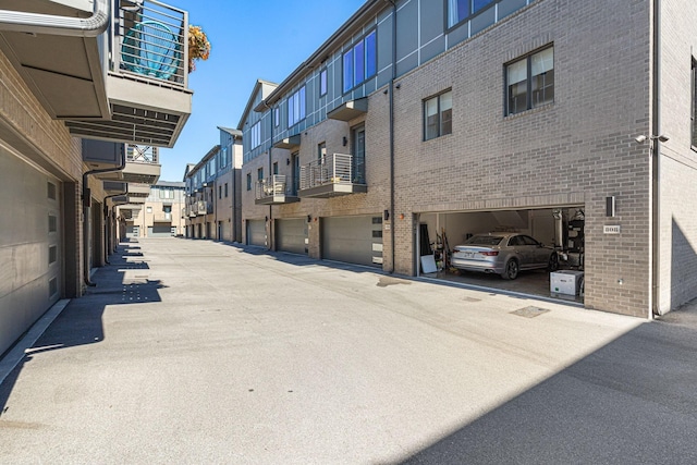 view of road featuring a residential view