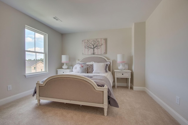 3021 Fanshaw Rd, Smyrna, TN 37167 - bedroom featuring light carpet, baseboards, and visible vents