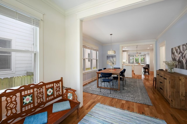 5311 Tennessee Ave Unit A, Nashville, TN 37209 - dining area with ornamental molding, wood finished floors, and a wealth of natural light