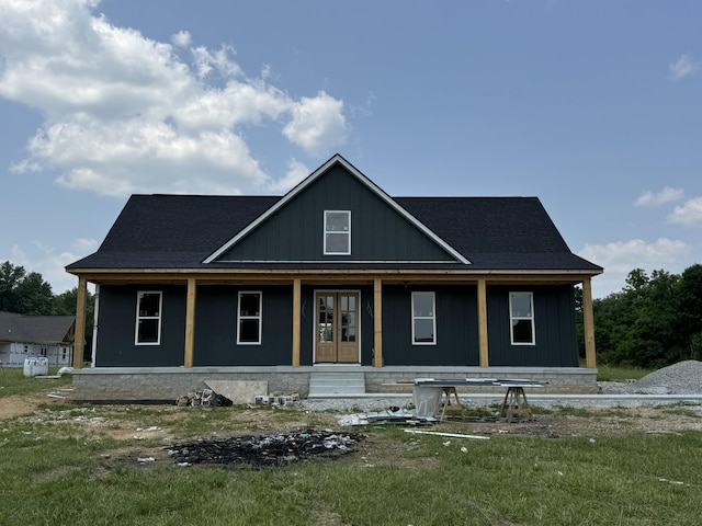 0 Evans Rd, Winchester, TN 37398 - view of front of home with covered porch and board and batten siding