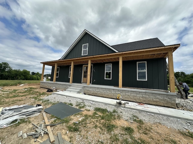 0 Evans Rd, Winchester, TN 37398 - view of front of house featuring board and batten siding and a porch