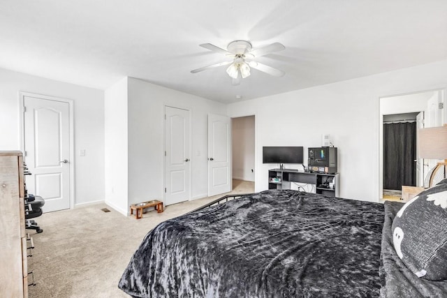 284 Meigs Dr Unit C21, Murfreesboro, TN 37128 - bedroom featuring carpet flooring, baseboards, and a ceiling fan
