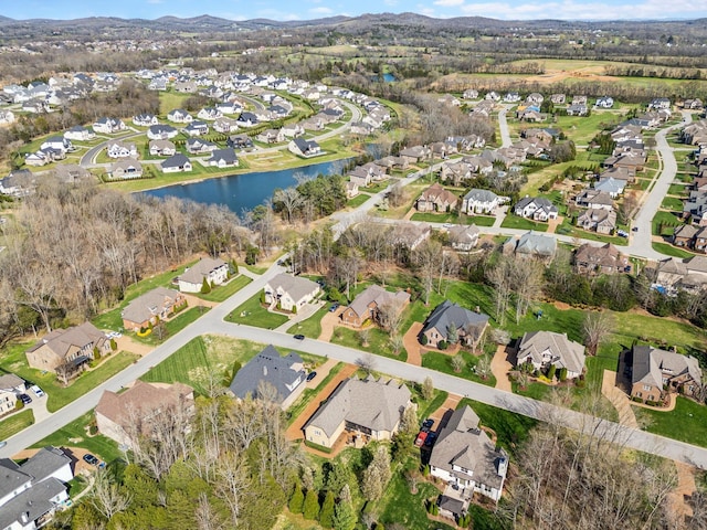 1194 Meadow Bridge Ln, Arrington, TN 37014 - bird's eye view featuring a water view and a residential view