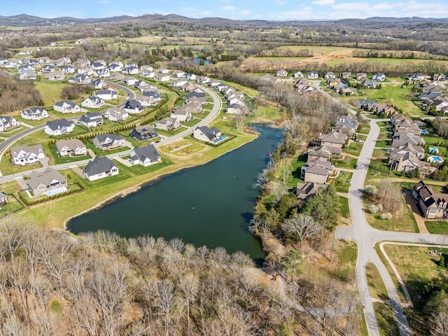 1194 Meadow Bridge Ln, Arrington, TN 37014 - aerial view with a water view and a residential view