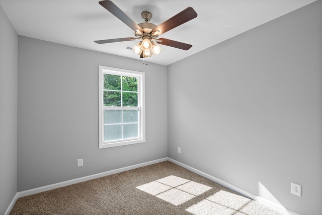 837 Cumberland Dr, Clarksville, TN 37040 - empty room featuring baseboards, ceiling fan, and carpet flooring