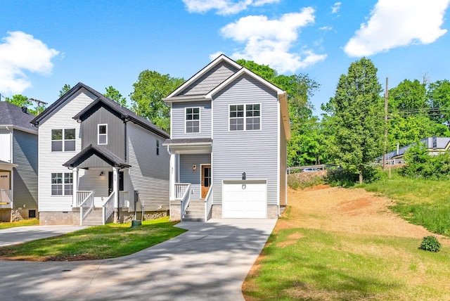 837 Cumberland Dr, Clarksville, TN 37040 - traditional-style home featuring a garage, a front yard, and concrete driveway