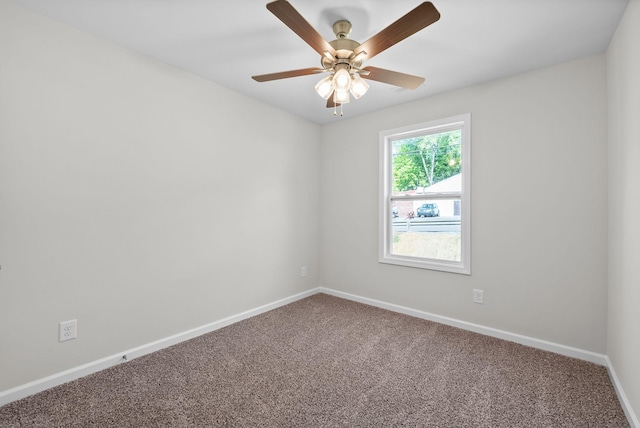 839 Cumberland Dr, Clarksville, TN 37040 - carpeted empty room featuring baseboards and a ceiling fan
