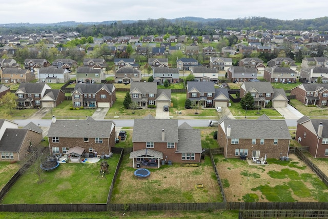 drone / aerial view featuring a residential view