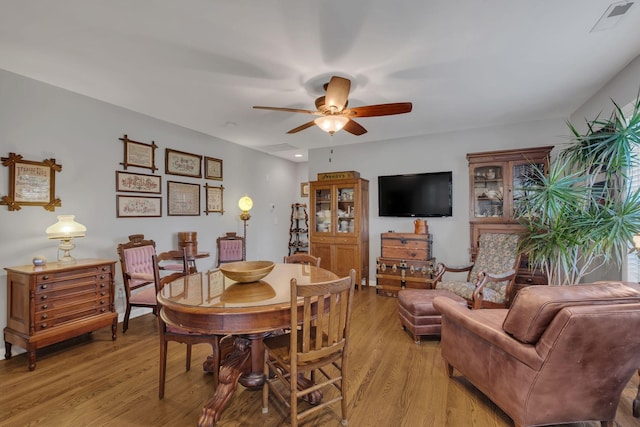 4337 Morriswood Dr, Nashville, TN 37204 - dining space with a ceiling fan and light wood-style flooring