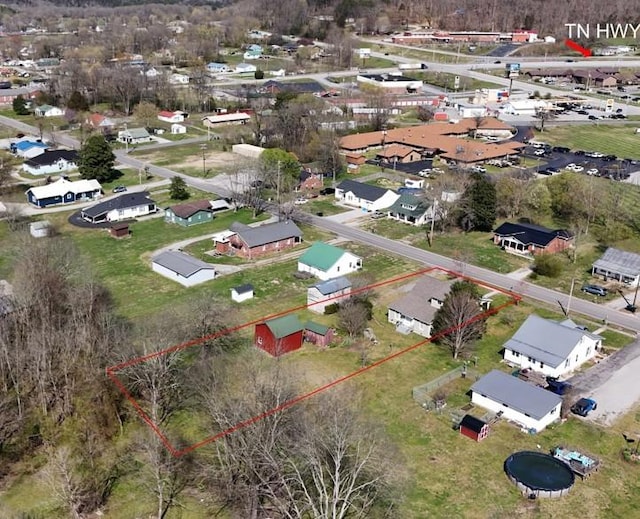 1385 Mitchell St, Celina, TN 38551 - aerial view featuring a residential view