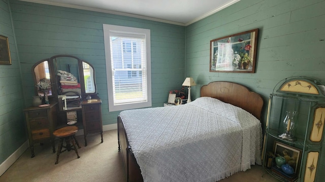 1385 Mitchell St, Celina, TN 38551 - bedroom featuring carpet flooring, ornamental molding, and baseboards