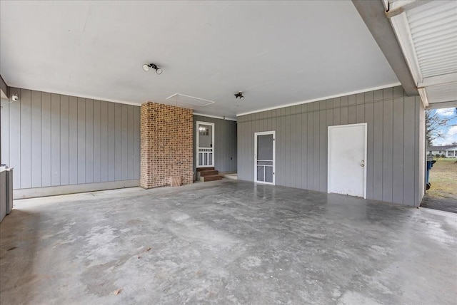 view of patio / terrace featuring entry steps