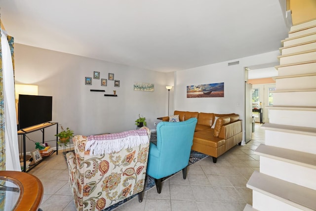 115 Northcrest Ct, Nashville, TN 37211 - living area featuring stairs, visible vents, and light tile patterned floors