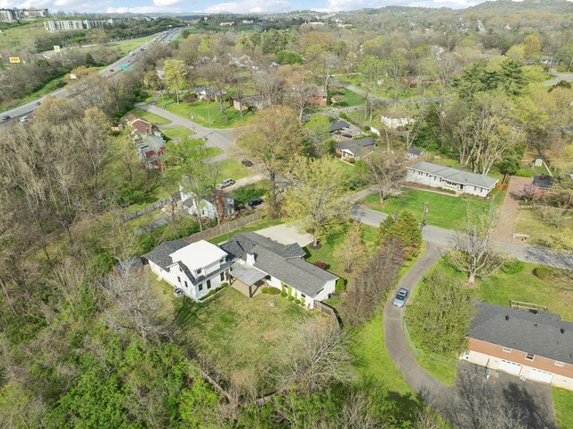 drone / aerial view featuring a residential view