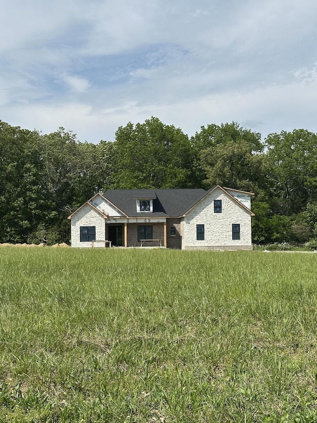 49 Copperas Creek Rd, Tullahoma, TN 37388 - view of front of property with stone siding