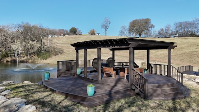 7990 Poplar Creek Rd, Nashville, TN 37221 - dock area featuring a water view