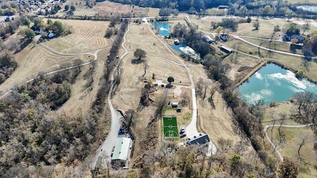 7990 Poplar Creek Rd, Nashville, TN 37221 - birds eye view of property featuring a water view