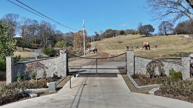 7990 Poplar Creek Rd, Nashville, TN 37221 - view of gate featuring fence