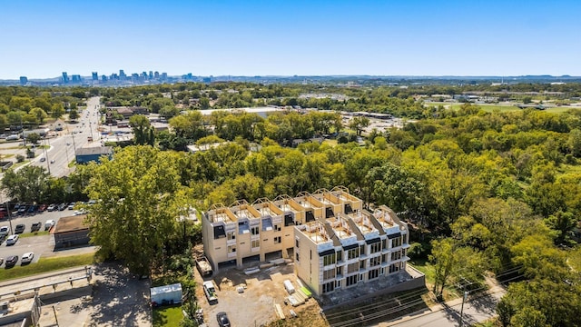 bird's eye view featuring a city view
