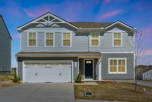 3008 Sapgate Ln, Nashville, TN 37207 - view of front of house featuring a garage, board and batten siding, and concrete driveway
