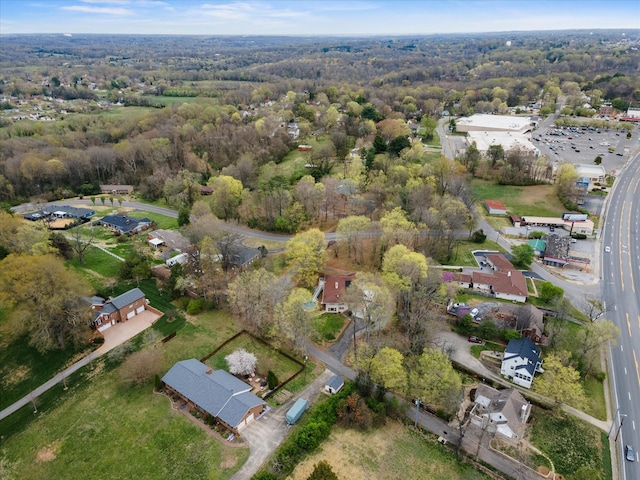 276 E Porters Bluff Rd E, Clarksville, TN 37040 - bird's eye view with a wooded view