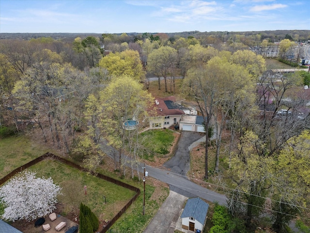 276 E Porters Bluff Rd E, Clarksville, TN 37040 - aerial view featuring a forest view