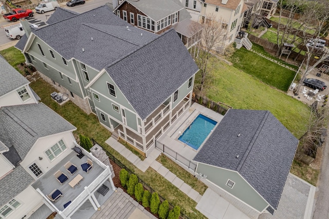 1405 Ashwood Ave, Nashville, TN 37212 - birds eye view of property with a residential view