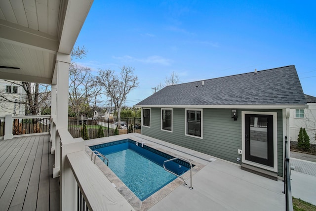 1405 Ashwood Ave, Nashville, TN 37212 - view of swimming pool featuring a wooden deck and fence