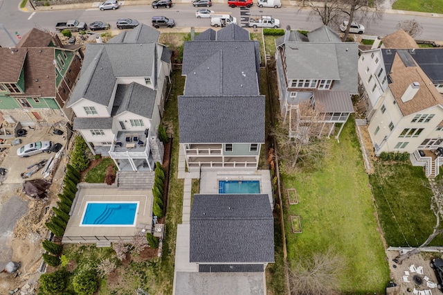 1405 Ashwood Ave, Nashville, TN 37212 - aerial view featuring a residential view
